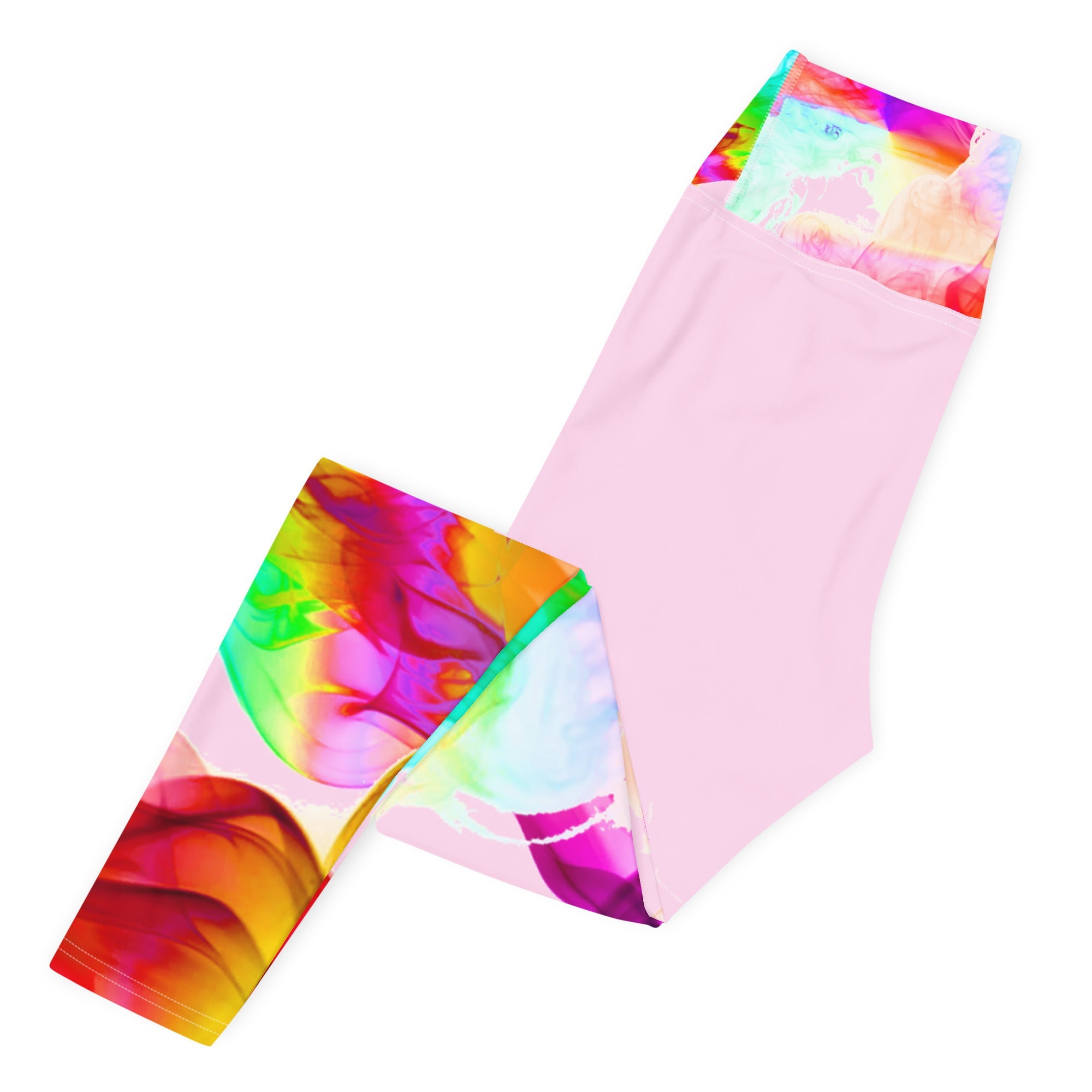 Yoga leggings Workout pants and Streetwear Gym leggings. Colorfall by WickedYo.